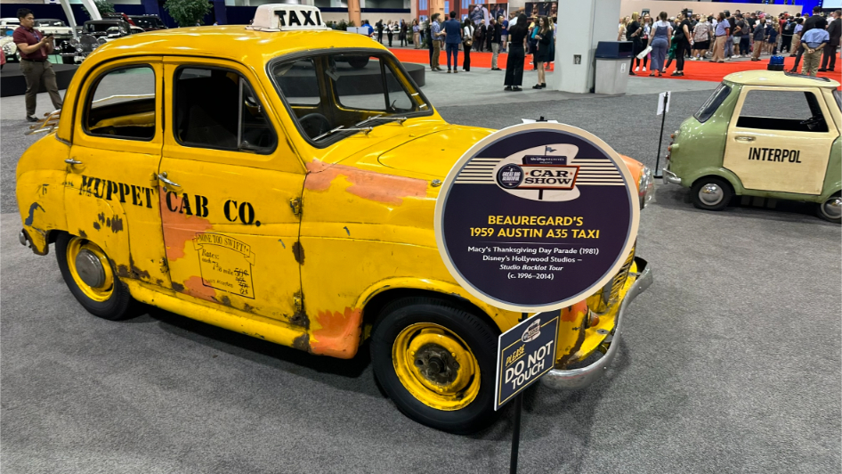 Walt Disney Archives Great Big Beautiful Car Show D23 2024 - Beauregard's 1959 Austin A35 Taxi