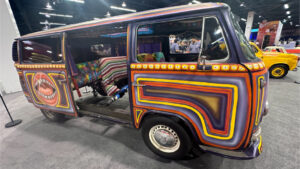 Walt Disney Archives Great Big Beautiful Car Show D23 2024 - The Muppet's Volkswagen "Electric Mayhem" Van" from 2023 Muppets Mayhem