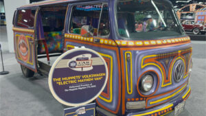 Walt Disney Archives Great Big Beautiful Car Show D23 2024 - The Muppet's Volkswagen "Electric Mayhem" Van" from 2023 Muppets Mayhem