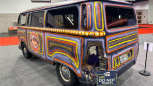 Walt Disney Archives Great Big Beautiful Car Show D23 2024 - The Muppet's Volkswagen "Electric Mayhem" Van" from 2023 Muppets Mayhem