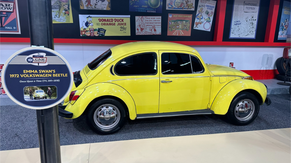 Walt Disney Archives Great Big Beautiful Car Show D23 2024 - Emma Swan's 1972 Volkswagen Beetle from Once Upon a Time