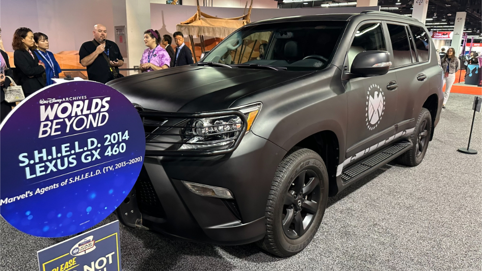 Walt Disney Archives Great Big Beautiful Car Show D23 2024 - S.H.I.E.L.D. 2014 Lexus GX 460 from agents of SHIELD