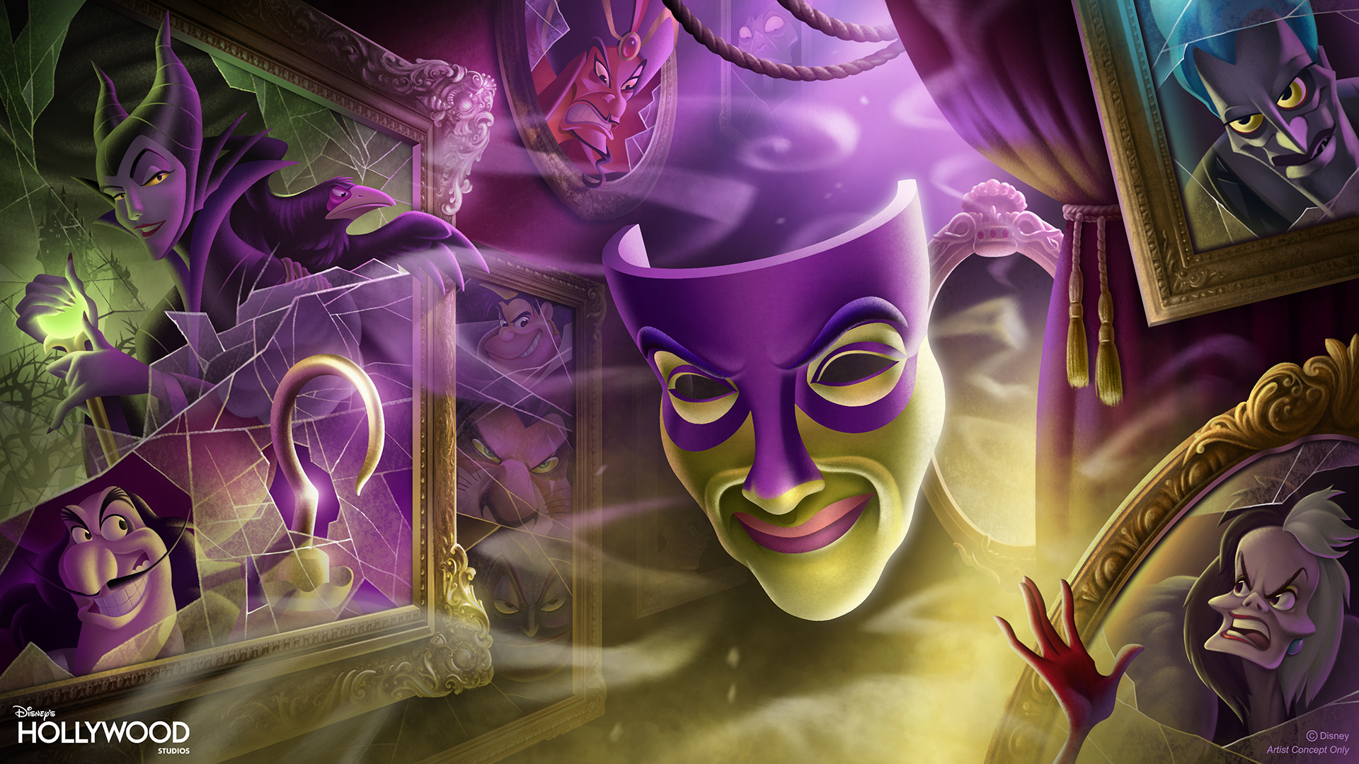 Rendering for new Disney Villains show coming to Disney