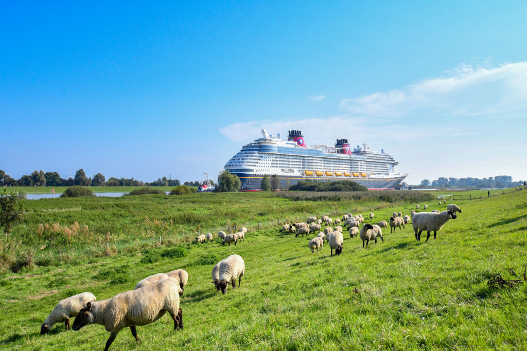 The Disney Treasure Heads to Open Water During Conveyance