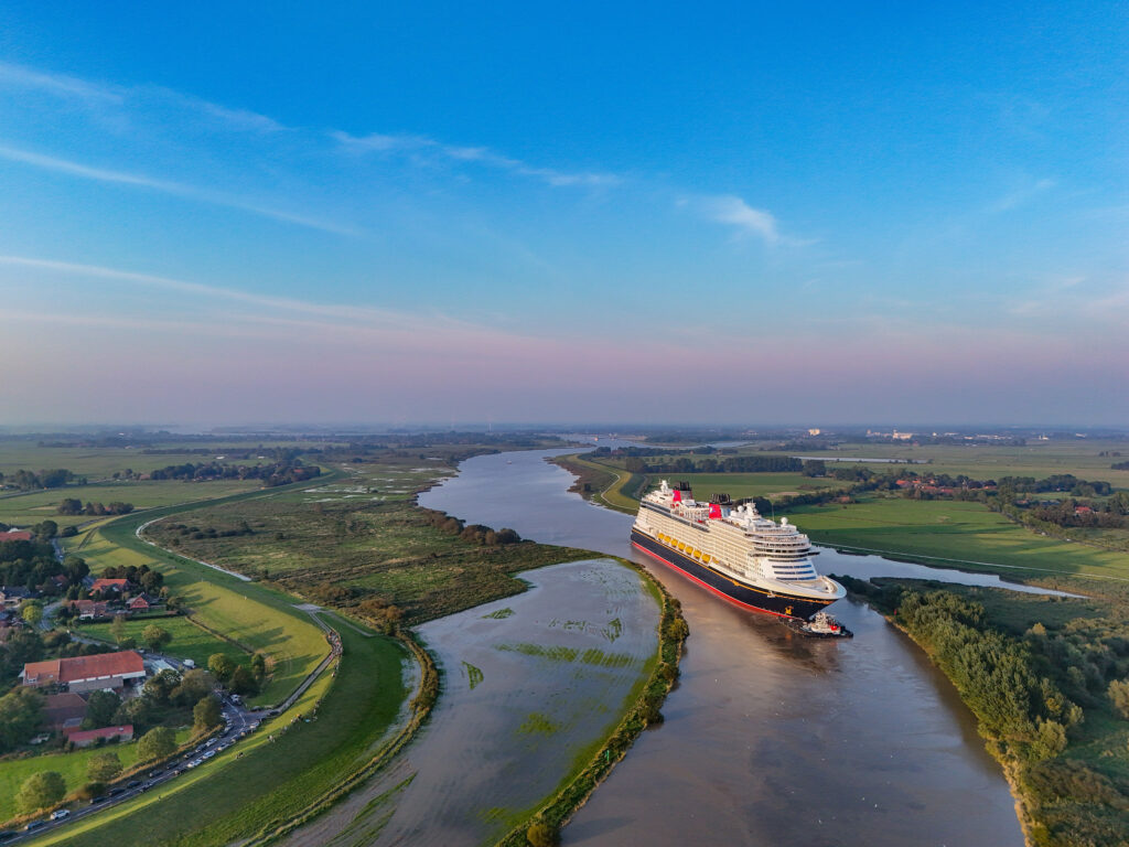 The Disney Treasure Heads to Open Water During Conveyance