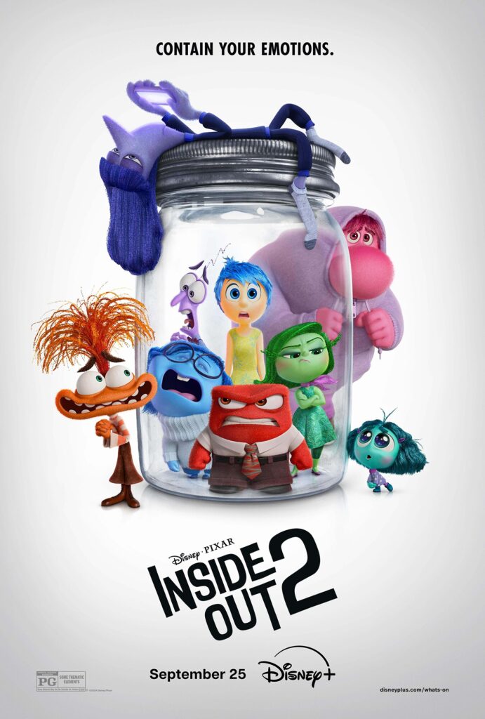 Disney and Pixar’s Inside Out 2 begins Streaming on Disney+ Sept. 25