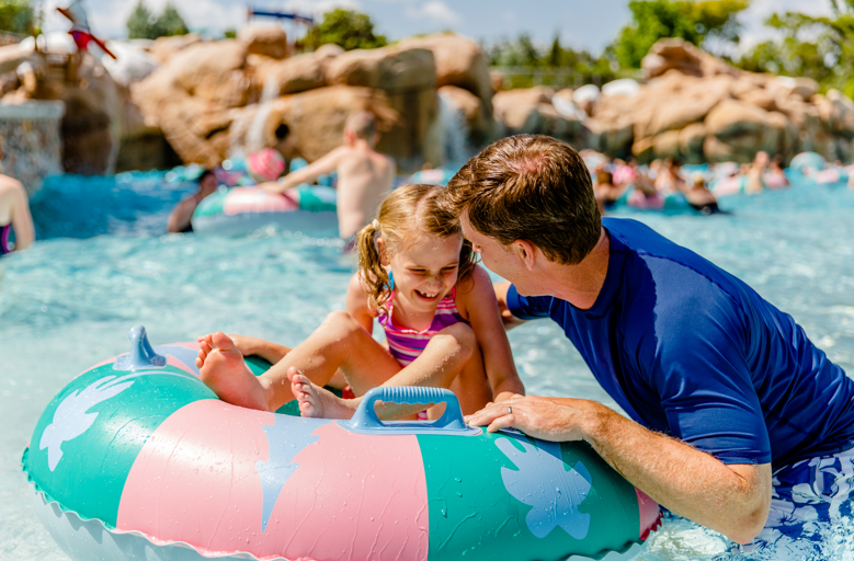 Guests enjoy Melt-Away Bay at Blizzard Beach