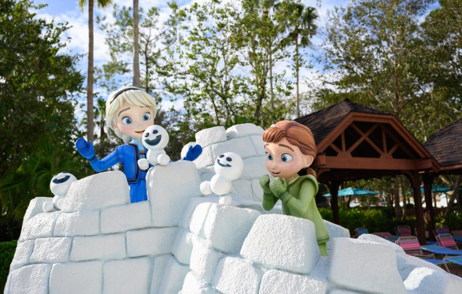 Anna and Elsa’s igloo fortress at Tike's Peak at Blizzard Beach