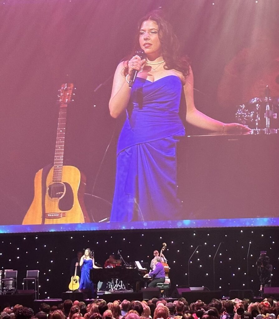 Jolly Holiday: A D23 Musical Celebration of Richard M. Sherman | Full Tribute Video  An emotional rendition of "The Age of Not Believing" by Sherman's granddaughter, Mandy Rose Wolf.