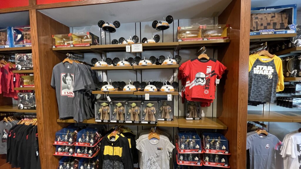 Star Wars Trading Post Merch as seen in Summer 2021