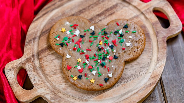 Mickey-Shaped Gingerbread Cookie