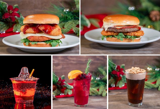 Galactic Grill Collage - Disneyland Resort Holiday Food 2024