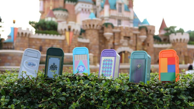 New Push Mystery Figurine trash cans at Hong Kong Disneyland