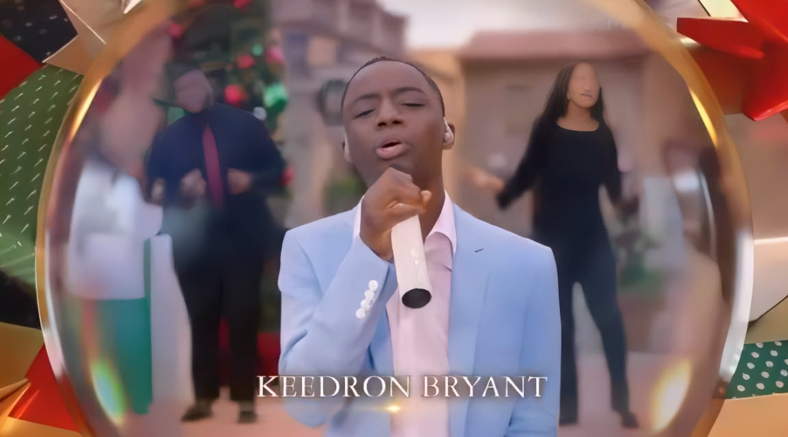 2020 Walt Disney World Christmas Day Parade aka Magical Christmas Celebration - Keedron Bryant with the Florida A&M University Gospel Choir