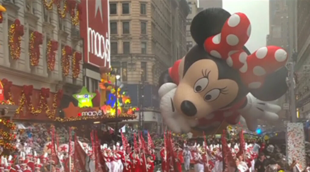 Disney Magic Shines at the 98th Macy's Thanksgiving Day Parade Minnie Mouse