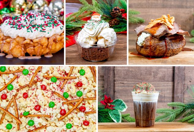 Food and Drink Collage - Disneyland Resort Holiday Food 2024