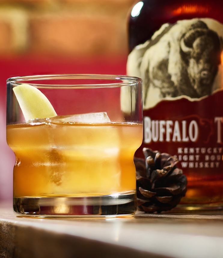 Apple Dram: Buffalo Trace, St. Elizabeth allspice dram, Monin apple butter, Enzo’s bitters, dehydrated apple chip. $16