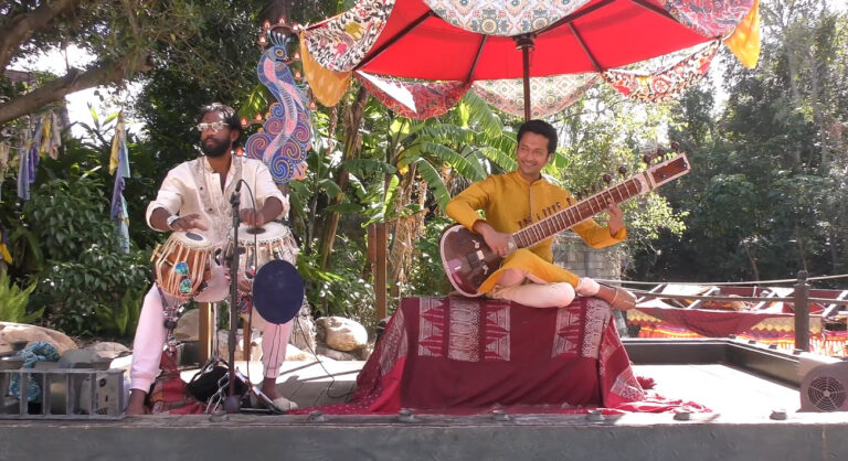 Beats and Strings brings the soulful sounds of Indian classical music to life in Disney’s Animal Kingdom, featuring the enchanting sitar and rhythmic tabla performances in the heart of Asia.