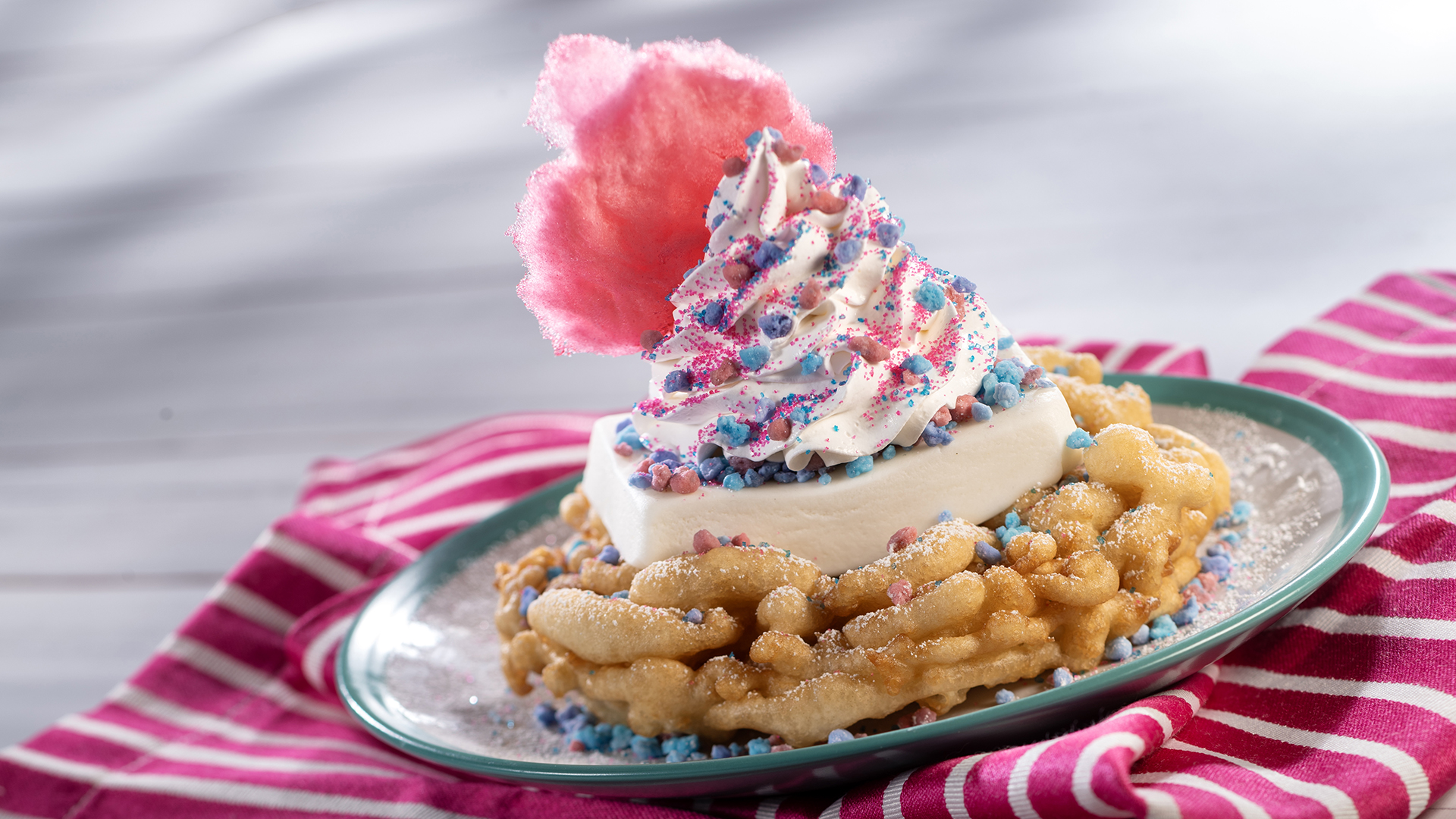 Cotton Candy Funnel Cake, EPCOT International Festival of the Arts