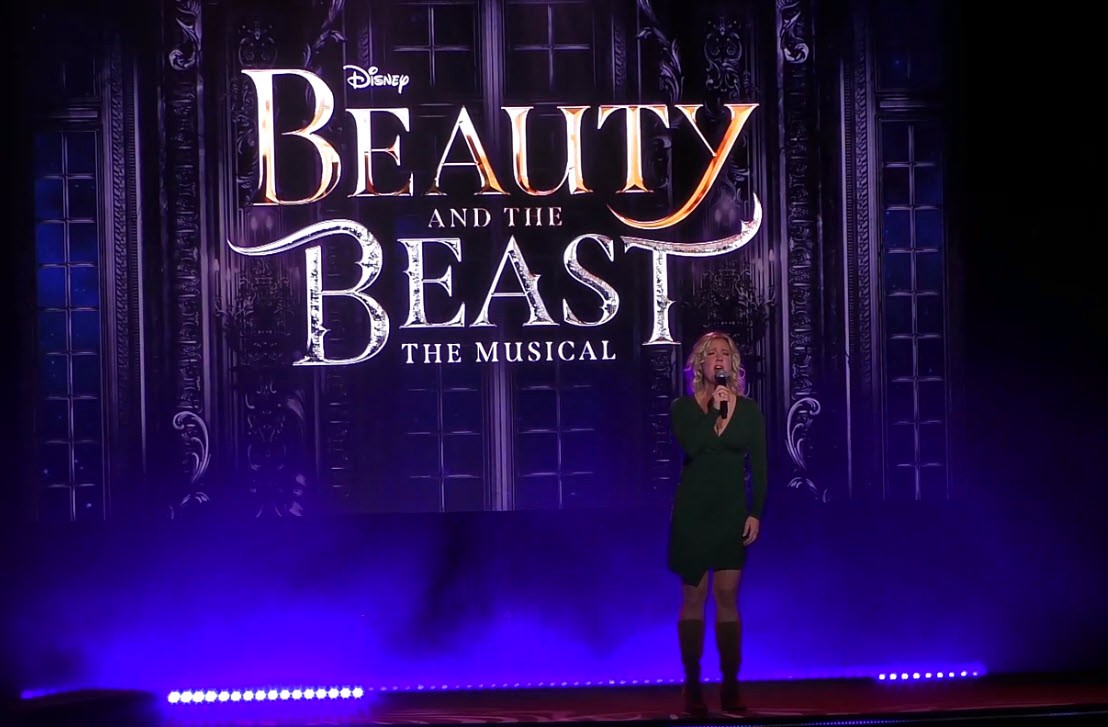 Patti Murin and John Riddle reunite for a magical Disney on Broadway performance at EPCOT's Festival of the Arts 2025, featuring Frozen and Disney classics
