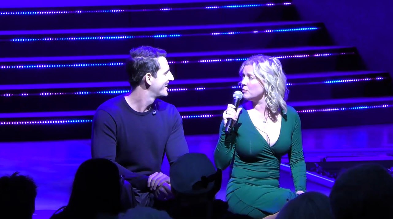 Patti Murin and John Riddle reunite for a magical Disney on Broadway performance at EPCOT's Festival of the Arts 2025, featuring Frozen and Disney classics