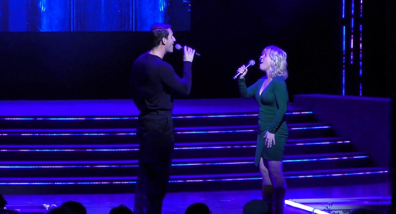 Patti Murin and John Riddle reunite for a magical Disney on Broadway performance at EPCOT's Festival of the Arts 2025, featuring Frozen and Disney classics