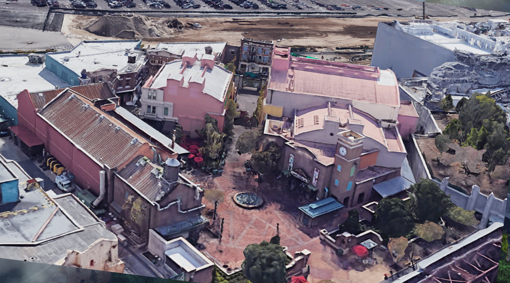 Muppet Vision Courtyard at Walt Disney world Hollywood Studios