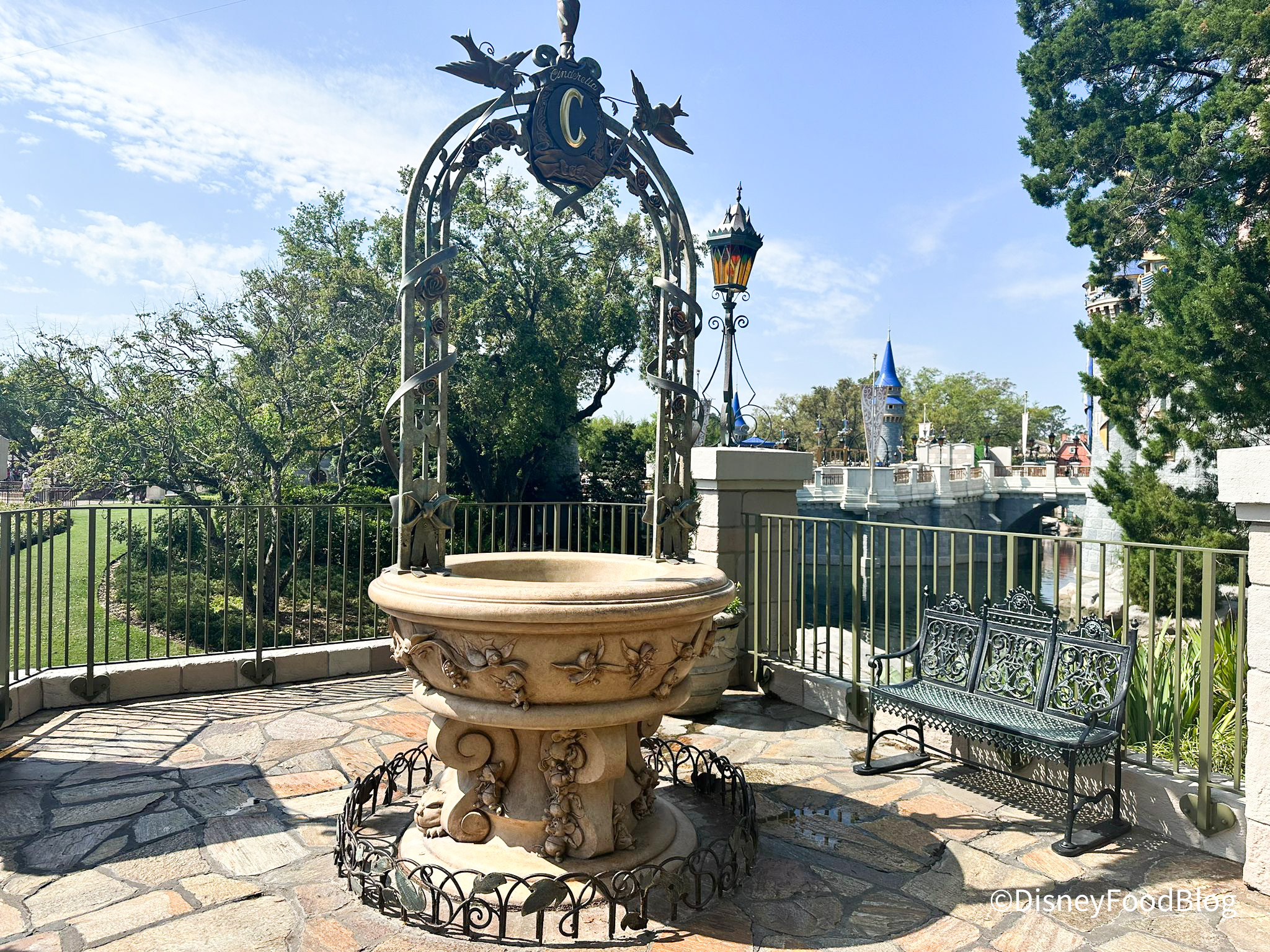Cinderella Wishing well Magic Kingdom