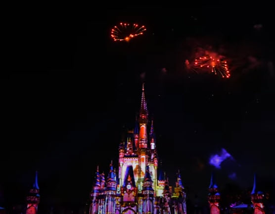 Heart Firework of Cinderella Castle During "Happily Every After Fireworks" You'll Be in my Hear!