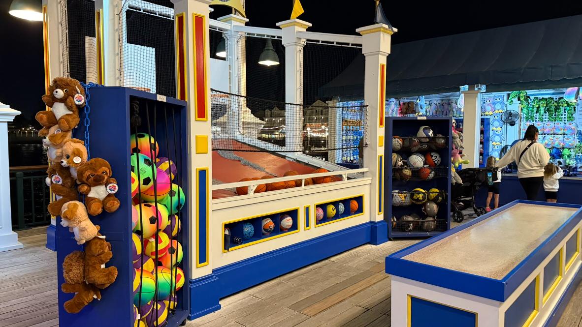 Midway Games on Walt Disney World's Boardwalk as Seen March 2025