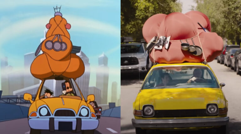 Disney Legend Bill Farmer and Jason Marsden reunite in a reimagined AMC Pacer for the Goofy Movie 30th Anniversary video tribute.